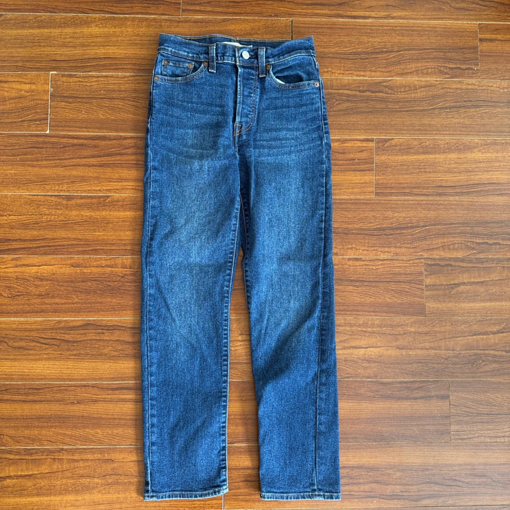 Levi's Women's Straight Leg Jeans - Dark Blue Denim